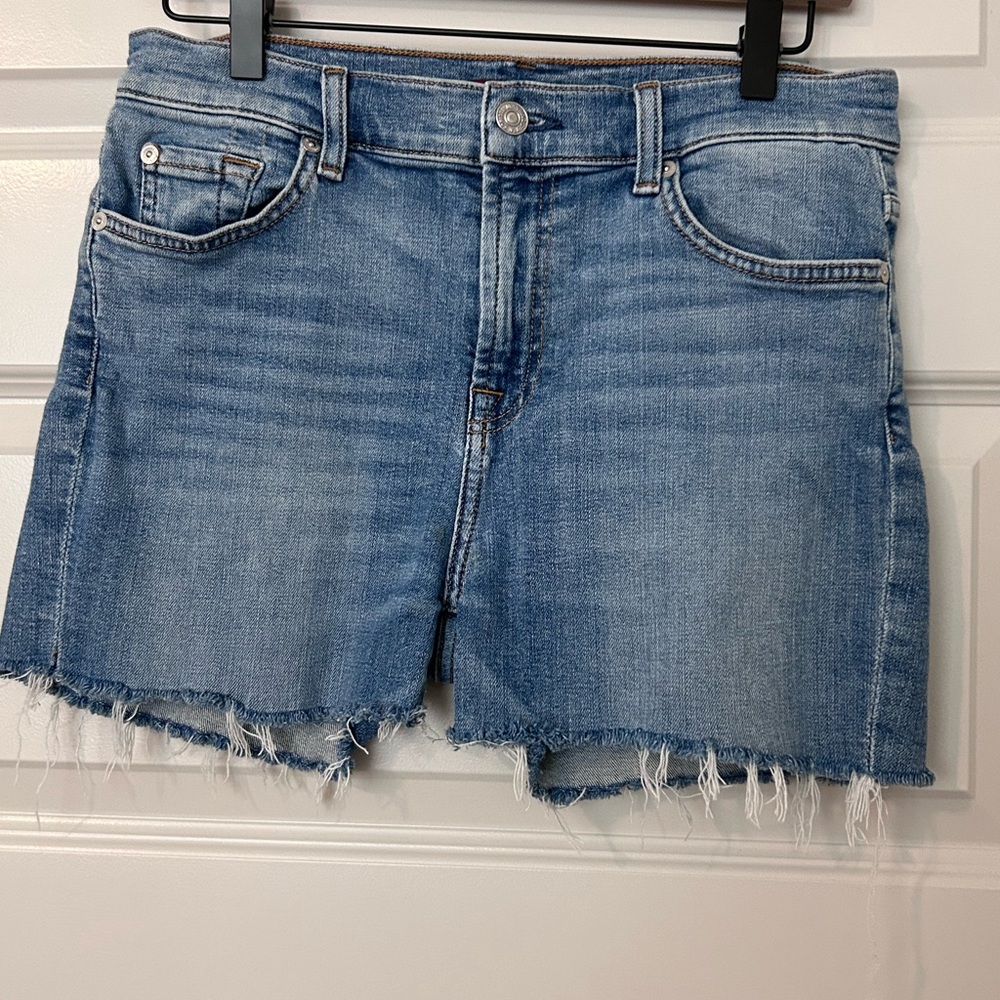 Women's Light Blue Denim Cutoff Shorts